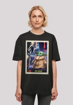 F4NT4STIC Star Wars The Child Card - T-Shirt Print - Black