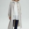 Belted - Trenchcoat - Stone -Mode Kledingwinkel ff8b05fd95a64de2bbc24ae07f42663b